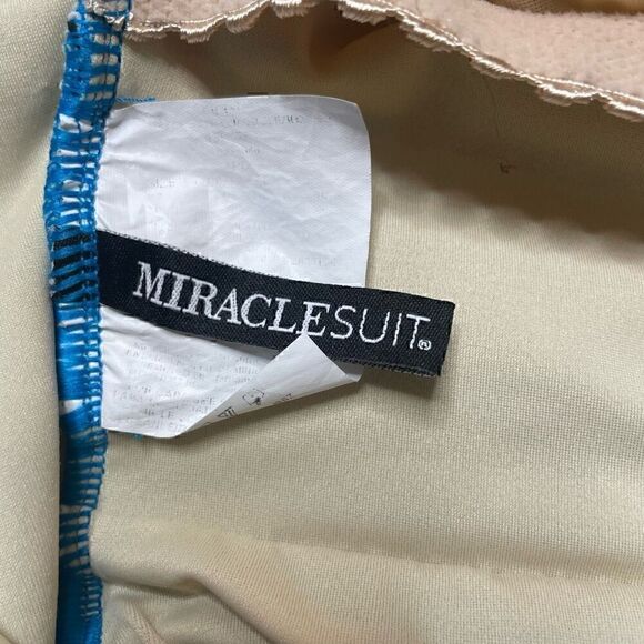 Miraclesuit Blue One Piece Swimsuit Slimming Bathing Suit Swinwear Beach - Picture 3 of 10